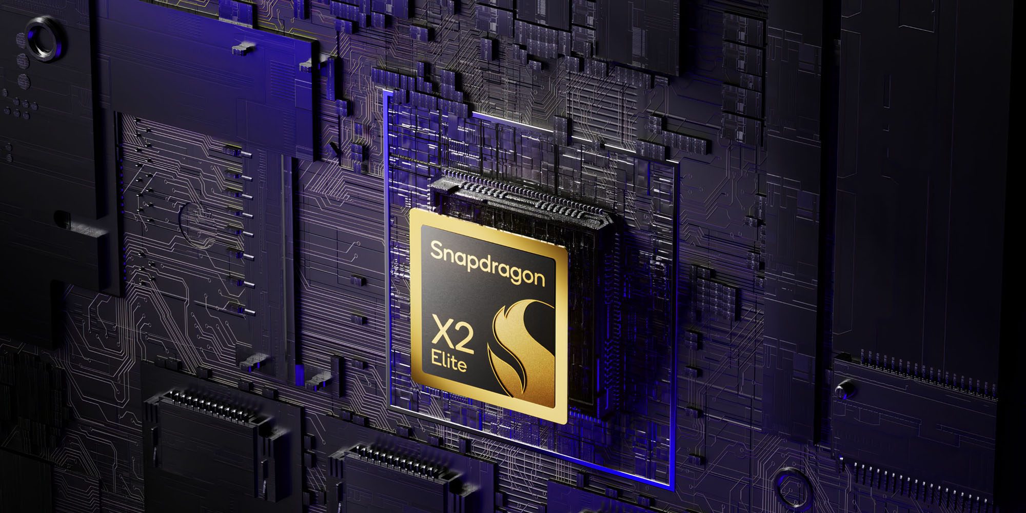 Qualcomm Snapdragon X2 Elite Extreme laptop chip (render shown) catches up with Apple's M4